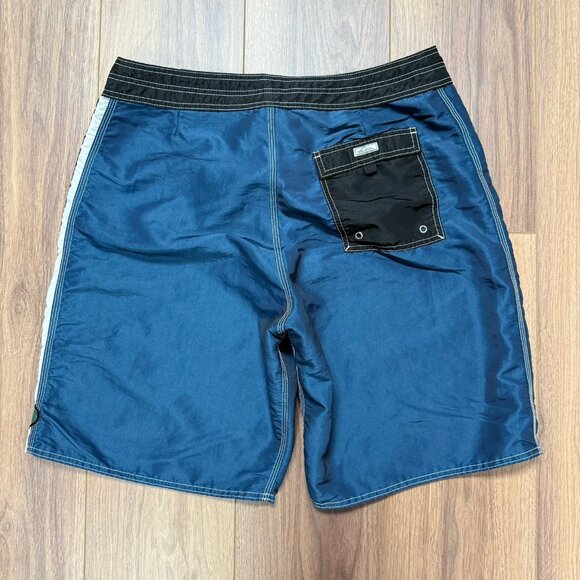 Vintage Quiksilver Board Shorts Swim Trunks Mens 38 Blue Y2K 90s - Picture 2 of 11